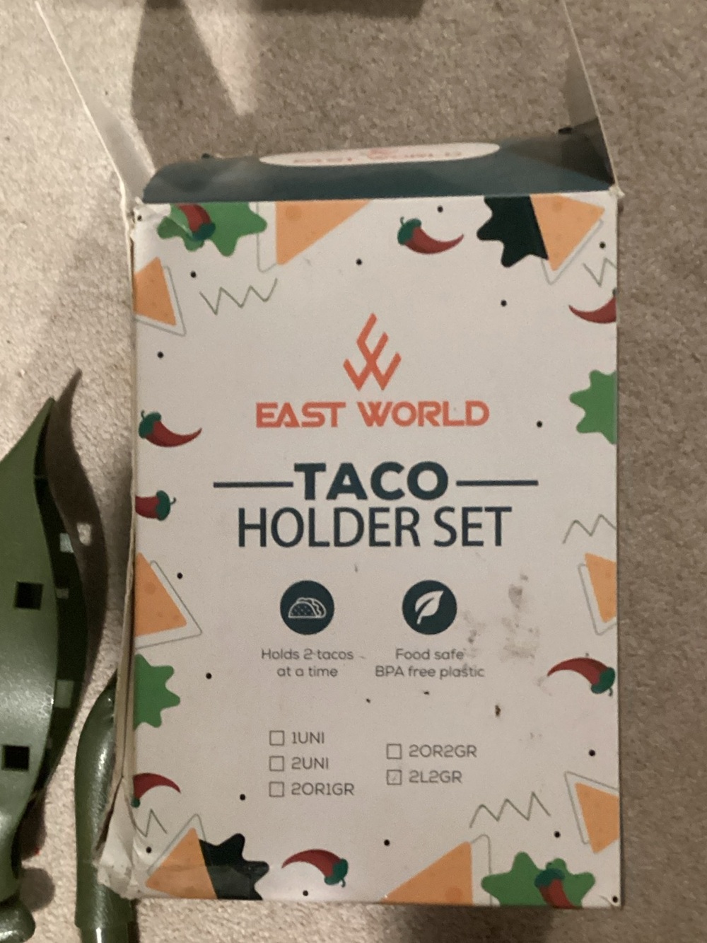 Green Taco Holder Set - 2 Pack